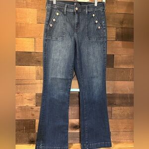 GAP Women's Dark Blue Boot Cut Trouser Jean, size 31/12